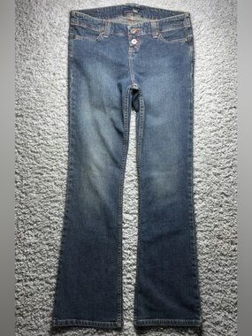 VINTAGE LEI Jeans Womens 29 Flare Bell Bottoms Y2K 90s Denim Hippie BOHO Stretch